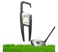 Golf Repair Pitch Fork Metal Foldable Golf Tool with Golf Knob and Marker, Robust Golf Ball Markers for Golf Courses Repairs Golf Divot Tool Golf Balf Ball Marf Mergers Golf Tool Divot Golf -We