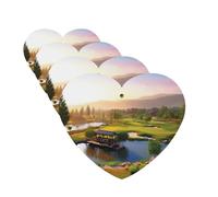 Golf Resort Park Car Air Freshener Cards for Women Men 4 Pack Cute Car Accessories Long Lasting Scent Car Diffuser Hanging Auto Aromatherapy Tablets Car Fresheners Gifts