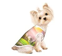 Golf Resort Park print Dog Clothes T Shirts for Small Dogs Breathable Puppy Kitten Dog Shirts for Pet Dogs Cats