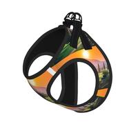 Golf Resort Park Small Pet Harness Vest - Full Print Design, Adjustable and Reflective for Safety, Suitable for Small Cats and Dogs Pet leash vest