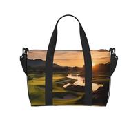 Golf Resort Park Water-Resistant Crossbody Travel Bag, Large Carry-On with Adjustable Strap, Multi-Compartment Weekender for Gym, Travel, Outdoor