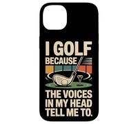 Golf Retro Vintage I Golf Because The Voices In My Head Tell Case for iPhone 14 Plus