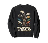 Golf Retro Vintage Weapons Of Choice Sweatshirt