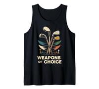 Golf Retro Vintage Weapons of Choice Tank Top
