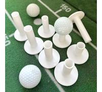 Golf Rubber Tees for Driving Range & Indoor Simulators - 8 Pack Mixed Size for Practice Mats & Golf Simulator Enclosures (US Sizes, Wood/Plastic Replacement) (8 Sizes)