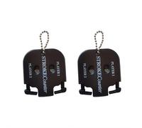 Golf Score Counter - 2 Player Stroke Counter with 2 Digits Display, Mini Square Golfs Score Indicator for Stroke Putt Counting, Handy Scorer for Golf Scoring and Training (Black 2PCS)