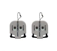 Golf Score Counter - 2 Player Stroke Counter with 2 Digits Display, Mini Square Golfs Score Indicator for Stroke Putt Counting, Handy Scorer for Golf Scoring and Training (Gray 2PCS)