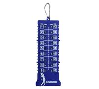 Golf Score Indicator Putting and Shot Golf Scoring Keychain 18 Hole Score Counterstroke Counter
