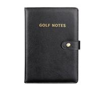 Golf Scorebook Set - Rite in the Rain Weatherproof Notebook with High Precision Green Reading Ball Marker, Leather Scorecard Holder Pencil, Yardage Statistics Log for Men Women Golfers Practice Round