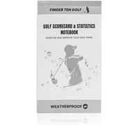 Golf Scorecard Book Stats Statistics Log Notebook Waterproof Paper 1/2/4/8 Pack, Fit Golf Book Score Card Holder Cover White for Men Women Gift (1 Pcs-White)