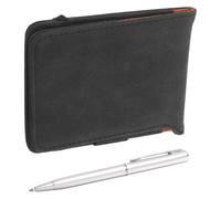 Golf Scorecard Notebook with Pen, Faux Leather Pocket Score Holder