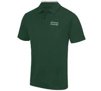 Golf Script Logo Men's Polo Shirt - Bottle Green / S