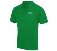 Golf Script Logo Men's Polo Shirt - Green / 2XL