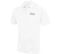 Golf Script Logo Men's Polo Shirt - White / 3XL