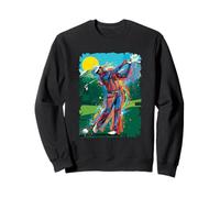 Golf Season The Golfer's Drive Mountain Landscape Golf Cart Sweatshirt