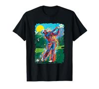 Golf Season The Golfer's Drive Mountain Landscape Golf Cart T-Shirt