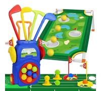 Golf Set Toys for Kids, Golf Clubs with 7 Balls, Putting Mat & Golf Board, Toys Gifts for 3 4 5 6 Year Old Boys, Christmas Birthday Gifts for Little one