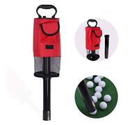 Golf Shag Bag Portable Golf Ball Retriever Golf Ball Pick Up with Removable Tube Practice Collector