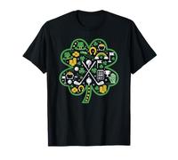 Golf Shamrock Clover St Patricks Day Golfer Womens Mens Kids T-Shirt