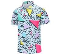 Golf Shirts for Men Dry Fit Mens Golf Shirt Short Sleeve Funny Golf Polo Shirts Golf Apparel, 80s---2, Large