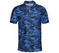 Golf Shirts for Men Tropical Hawaiian Funny Crazy Print Mens Golf Polo Shirts