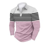 Golf Shirts Mens UK Long Sleeve Summer Casual Fashion Classic Tops Regular Fit Mens T Shirt Lightweihgt Moisture Wicking Pink