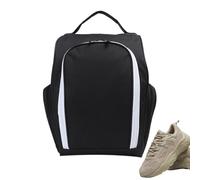 Golf Shoe Bag - Golf Shoe Organizer Bag with Handle - Waterproof Case for Athletes on Courses, Gyms and Play Areas, Black/White, Consulte la descripción, See description