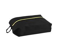 Golf Shoe Bag - Portable Storage Bag 24 X 9 Cm | Large Capacity Waterproof Storage Organizer Polyester TPU - Anti-Odor Travel Shoe Case | Perfect For The G, Black, Se référer au descriptif, Refer to