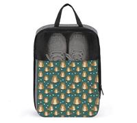 Golf Shoe Bags for Travel Women Men - Cute Squirrel Heart Print Travel Shoe Bags for Packing In Suitcase, Bowling Dance Pointe Soccer Cleat Sneaker Bag Organizer For Gym with Zipper