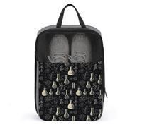 Golf Shoe Bags for Travel Women Men - Science Lab Doodle Pattern A Print Travel Shoe Bags for Packing In Suitcase, Bowling Dance Pointe Soccer Cleat Sneaker Bag Organizer For Gym with Zipper