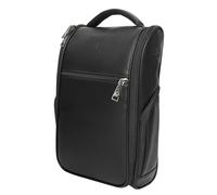 Golf Shoe Carrier by CaddyDaddy, Black, 15" x 9" x 4", Lux Synthetic Leather | Black