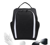 Golf Shoe Carry Bag - Portable Bag with Handle for Field and Courts, Waterproof Case for Athletes on Fields, Gyms and Play Areas, Black/White, Consulte la descripción, See description