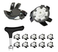 Golf Shoe Nail Replacements:20mm PP Rubber Cleats,Simplified Design for Beginners,12pcs Heavy Duty Nails to Prolong the Service Life | Different Brands en