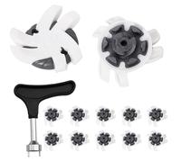 Golf Shoe Spikes - 12-Piece Anti-Slip Golf Cleats | Portable Quick-Twist Golf Spikes | Durable Golf Shoe Spikes Replacement | Convenient Cleat Set For Outdoor Court Golf Courses And Trainers Use