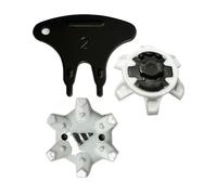 Golf Shoe Spikes,20 Pcs Golf Spikes Replacements with 1 Pcs Golf Shoe Cleats Wrench Easy Installation Second Generation (White Grey) LONGKUN