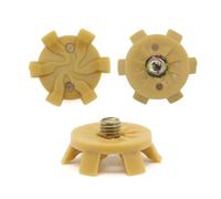 Golf Shoe Spikes 20Pcs Golf Shoe Spikes Replacement Cleats Pin Fast Twists Turn Screw Studs(Yellow)