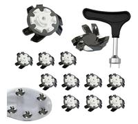 Golf Shoe Spikes - Replaceable Stud Pack, Secure Lock Mechanism, Precision Tread Upgrade, Wear-Resistant Performance Add-On | for Athletes Swing Range Rough Bunker Trails Weekend Rounds Sporting