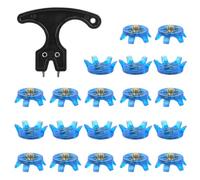 Golf Shoe Spikes Replacement, Pack of 20 Golf Cleats Replacement, Sturdy Nubs with Wrench Sprintering Nails, Sports Accessories for Training, Court, Trail & Road