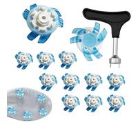 Golf Shoe Spikes Replacements 12 Pieces Footwears Anti Slip Portable Convenient Cleats Wrench Screw for Courses Outdoor Court