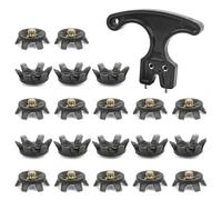 Golf Shoe Spikes with Spanner, Golf Shoe Studs, Universal Golf Shoe Spike, Replacement Golf Cleats for Shoes, 6 mm Golf Spikes (30 PCS)