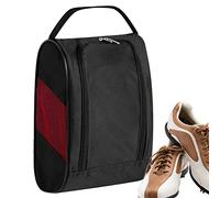 Golf Shoe Storage Bag | Sports & Travel Shoes Carrying Bags with Ventilation | Breathable Golf Shoe Carrying Bags for Socks, T-shirts, Gloves, Brushes and, red, riferimento alla descrizione