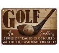 Golf Signs Funny Golf Poster Golf An Endless Series Of Tragedies Obscured Tin Signs RetroArt Wall Metal Decorations Funny Iron Plaque Signs Gift 8x12 inch