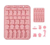 Golf Silicone Mold, 32 Cavity Pink Golf Ball Chocolate Molds for Cake Pops Sport Decoration Candy Fondant Ice Cubes DIY Baking & Party Favors(6 Patterns)