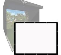 Golf Simulator Impact Screens,4:3 Sim Ball Simulator Impact Display Projection Screen Cloth for Outdoor Indoor Home Golf Training Home Golf Swing Training Home Projection Screen(Color:,Size:84in 4:3)