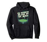 Golf Simulator My Greens Glow In 4k Bro Pullover Hoodie