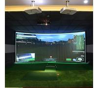 Golf Simulator Projection Screen - Impact Display for Indoor Training, White Reflective Fabric, 3m x 2m (9.8ft x 6.5ft)