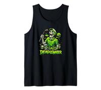 Golf Skeleton Dead in The Water Hazard Funny Golfing Tank Top