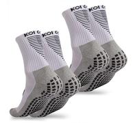 Golf Socks Anti-Slip - Premium Cushioned Comfort, Arch Support, and Moisture-Wicking Technology 2 Pack (UK 10-12, White)