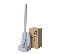 Golf Soft Silicone Toilet Brush, Clean without Dead Ends, Detachable Long Handle Brush, Leak-Proof, Toilet Brush with Holder Set (Gray)