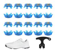 Golf Spikes - 20 Pieces Golf Cleat Replacement - Stable Anti-Slip Nails with Wrench for Sprinter Nails Training Running Tennis Sprint Trail Terrain